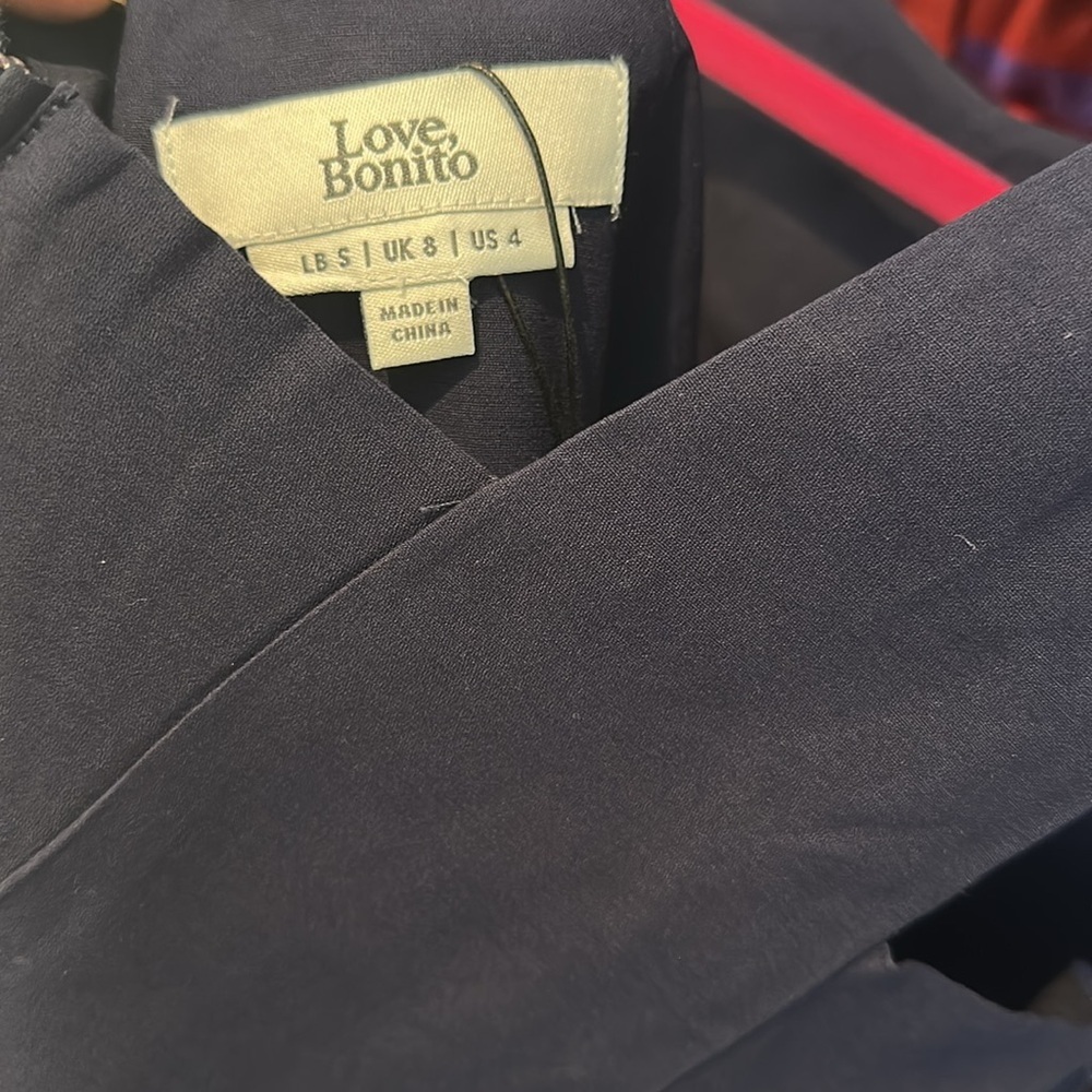 Love, Bonito Navy Side Cut Out Sleeveless Back Zipper Closure Jumpsuit 4 Nwt — image 2 of 4